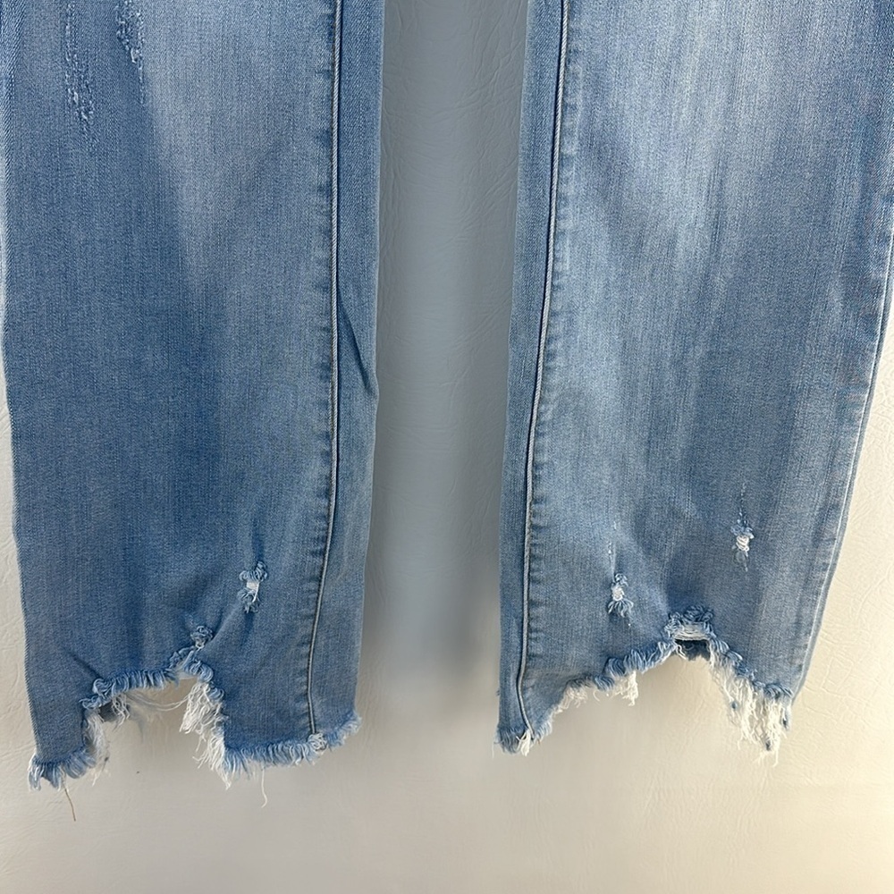 Judy Blue Distressed Raw Hem Boot Cut Jeans - Picture 4 of 11